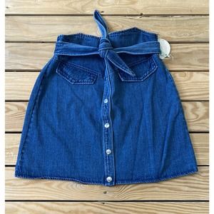 NWT HUMMINGBIRD Button Tie Waist Mini Skirt Small